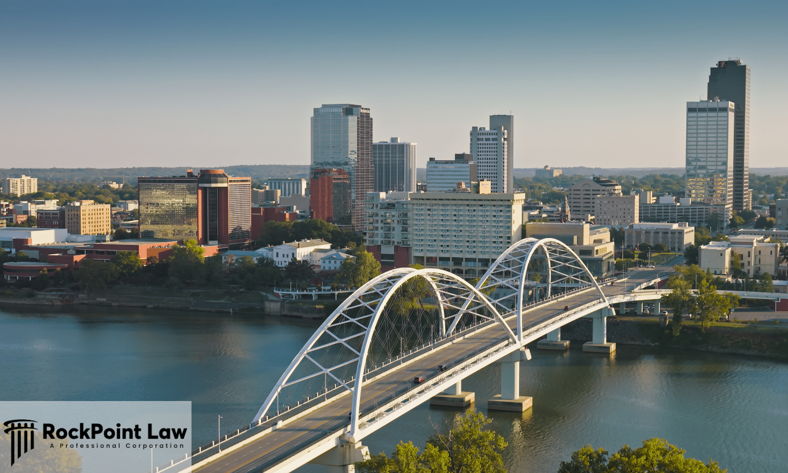 Downtown Little Rock, Arkansas skyline representing state Lemon Law protections for vehicle owners