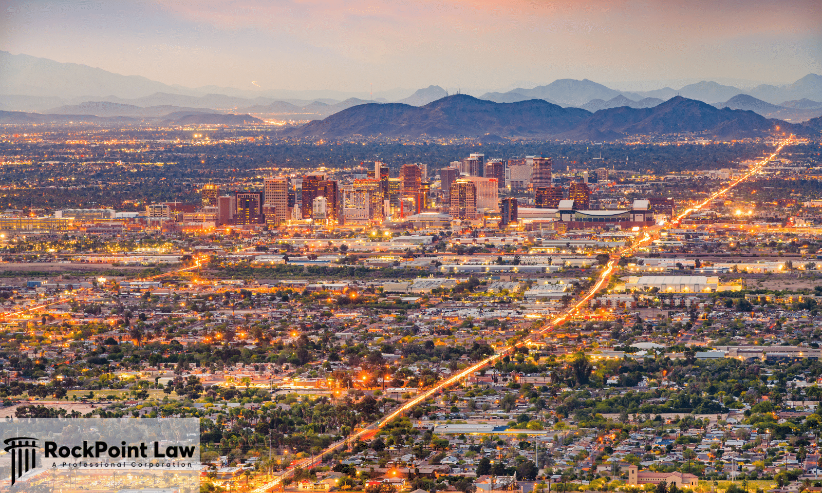 Panoramic view of downtown Phoenix, Arizona representing Arizona Lemon Law protections for consumers