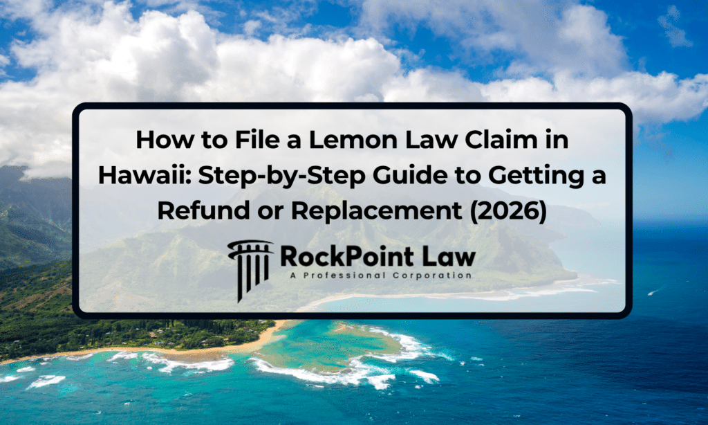 Scenic aerial view of Hawaii representing the process of filing a Lemon Law claim in Hawaii.