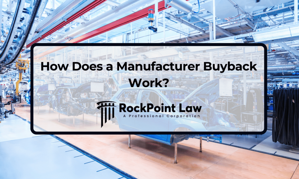 Modern automobile manufacturing plant illustrating the manufacturer buyback process.