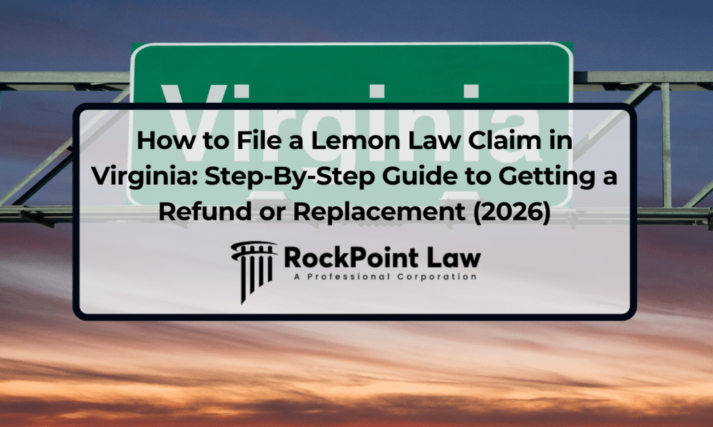 Featured image for a guide explaining how to file a Lemon Law claim in Virginia and seek a vehicle refund or replacement.