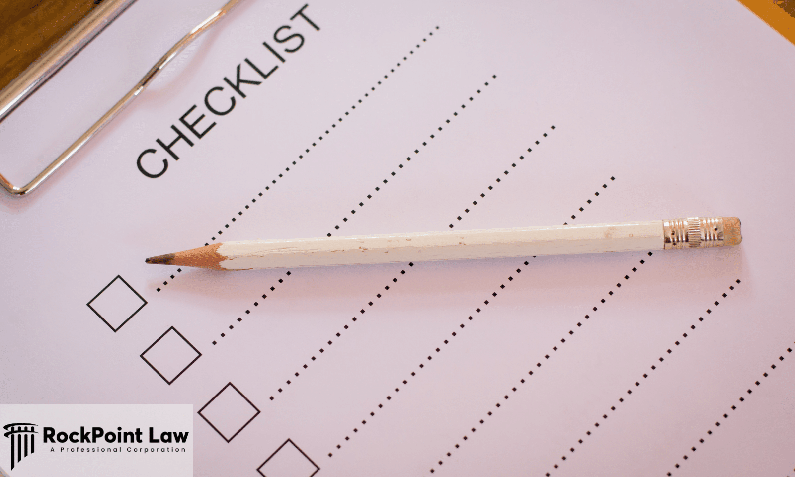 Clipboard with a blank checklist and a pencil, representing the records needed for a South Dakota lemon law claim